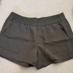 Joie Dark Olive Mini Shorts